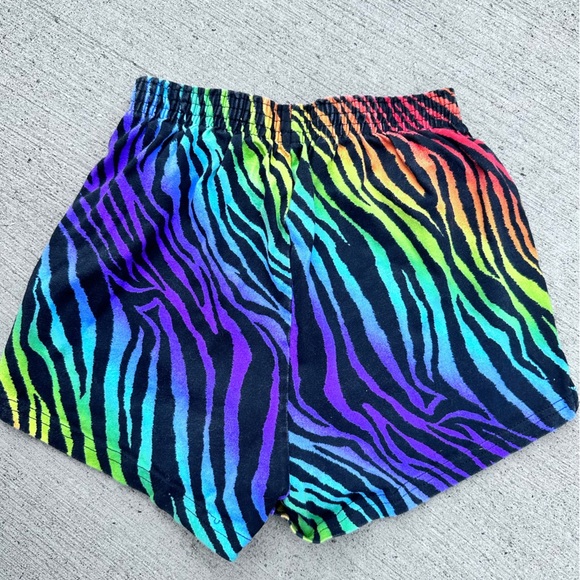 Soffe Multicolor Zebra Print Shorts - Picture 2 of 3